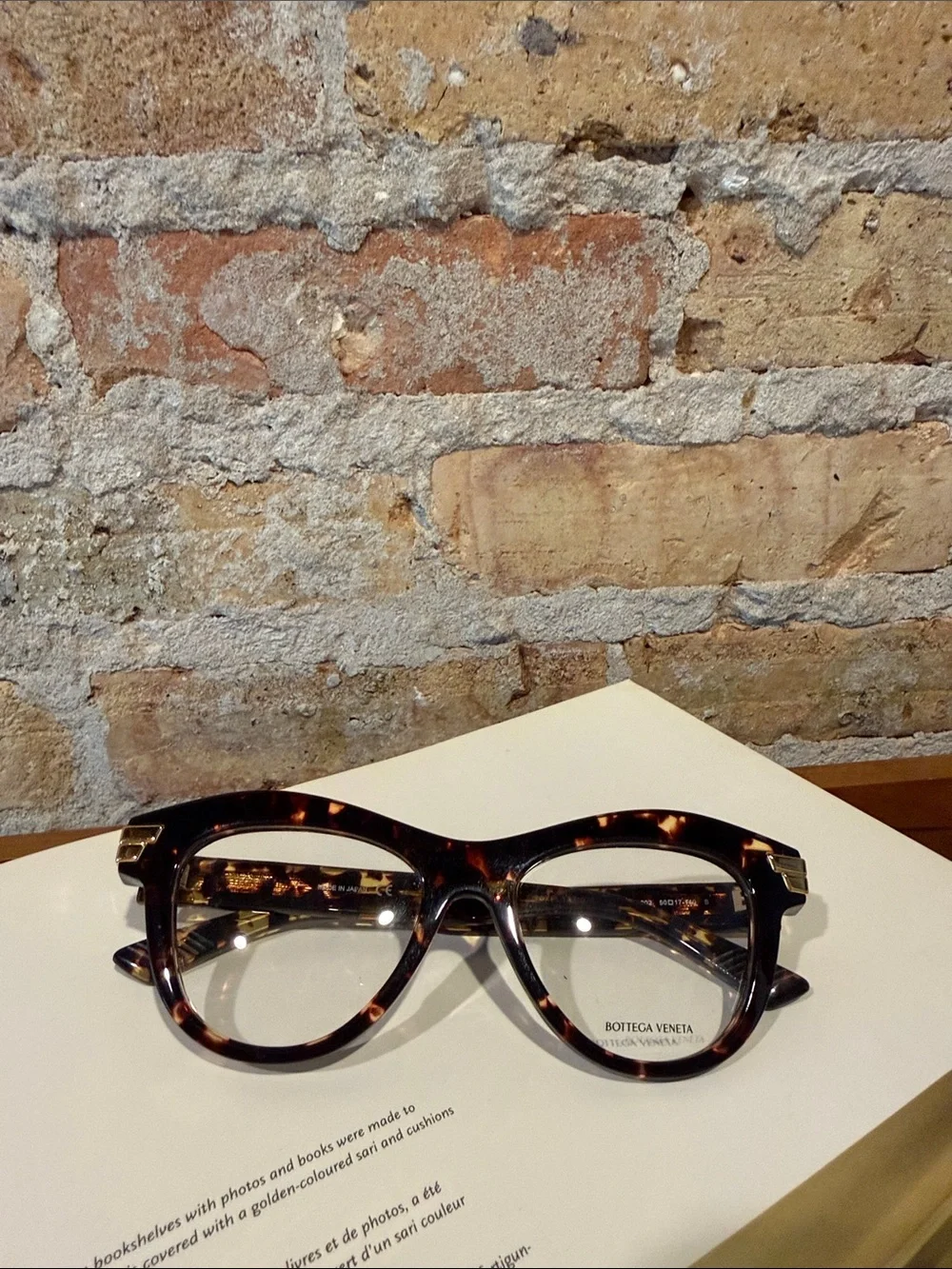 Bottega Veneta BV1105O 002 Havana Frames Eyeglasses Authentic NWOT